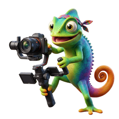 Kame, mascotte Kaméléon Studio