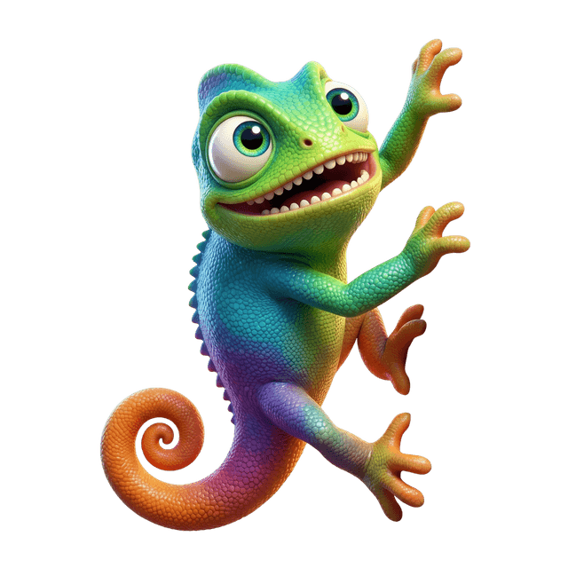 Kame, mascotte Kaméléon Studio