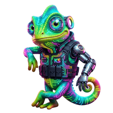 Kame, mascotte Kaméléon Studio