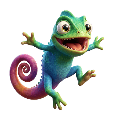 Kame, mascotte Kaméléon Studio