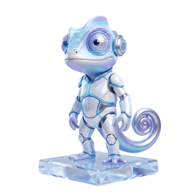 Kame, mascotte Kaméléon Studio